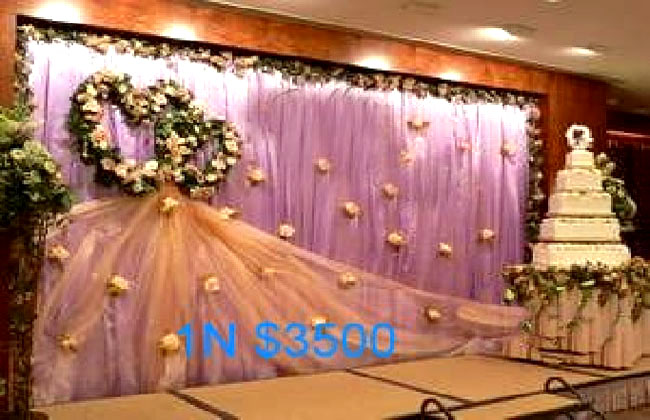 香港婚禮場地佈置婚宴禮堂背板佈置推廣好介紹