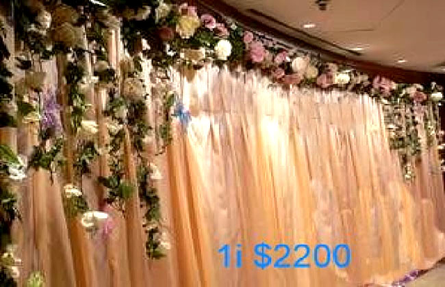 香港婚禮場地佈置婚宴禮堂背板佈置推廣好介紹